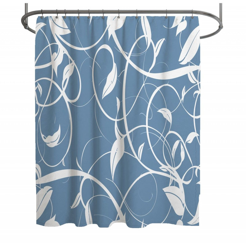 Rideau de douche floral - Art Bathroom Decor_12504, H 73 po x l 70 po