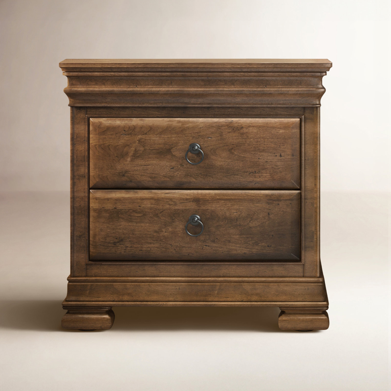 Briar 2 - Drawer Solid Wood Nightstand, Cognac