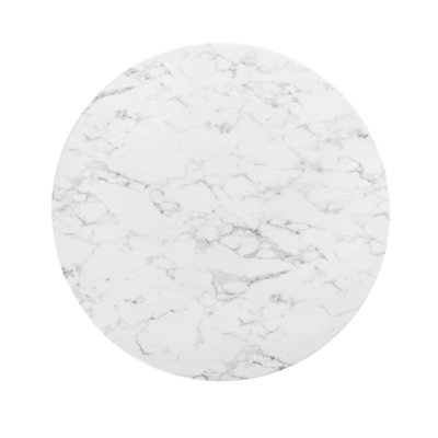  Lippa Oval Artificial Marble Dining Table