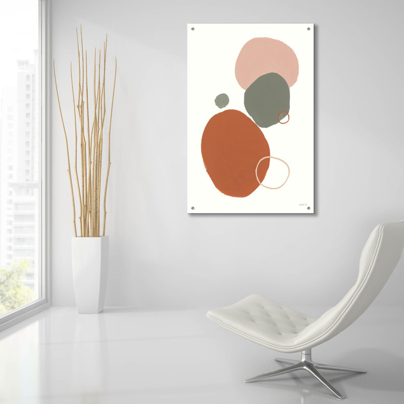  'Warm Stepping Stones' by Danhui Nai Acrylic Glass Wall Art, 24" x 36"
