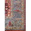 Tapis unique rouge / bleu / beige 9 pi 11 po x 13 pi 9 po Bakshish
