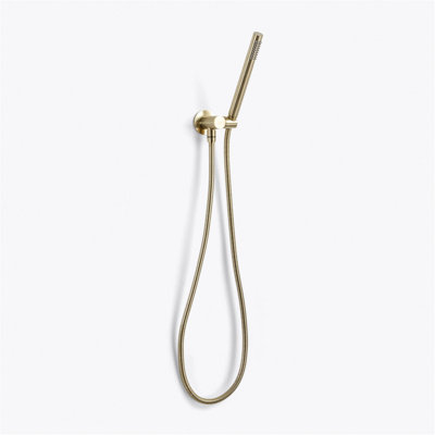 Metro 2-Way Pressure Balance Trim Complete Shower Set - Wall Mount - 8" Brass