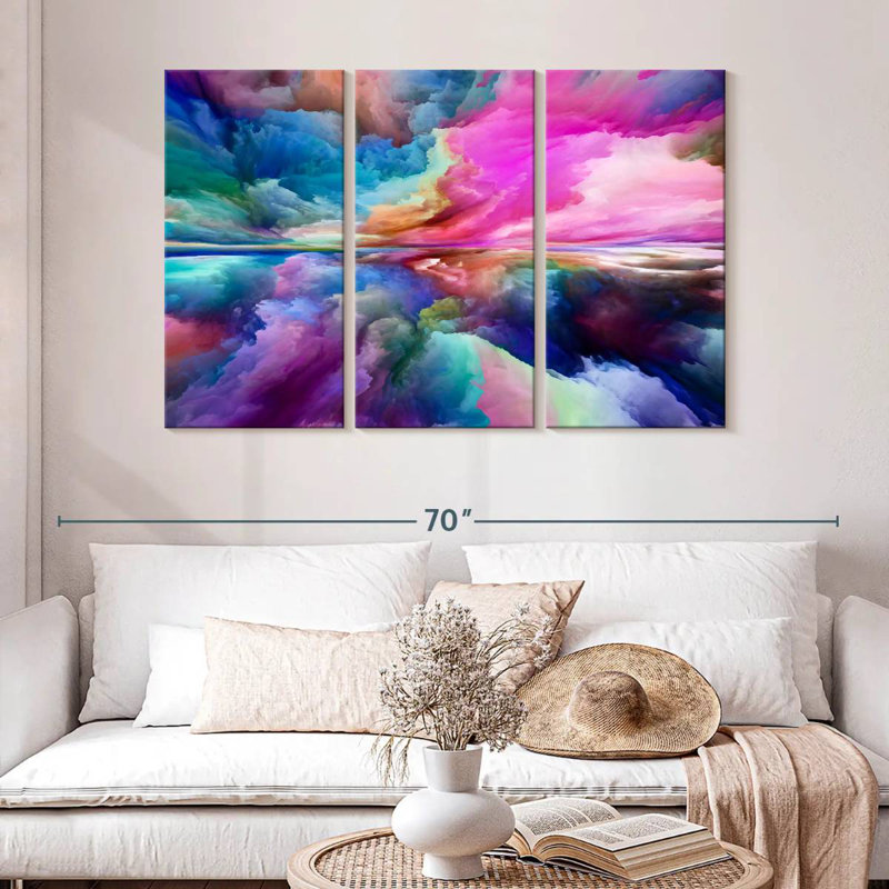Avery Rainbow Clouds, 32" H x 50" W