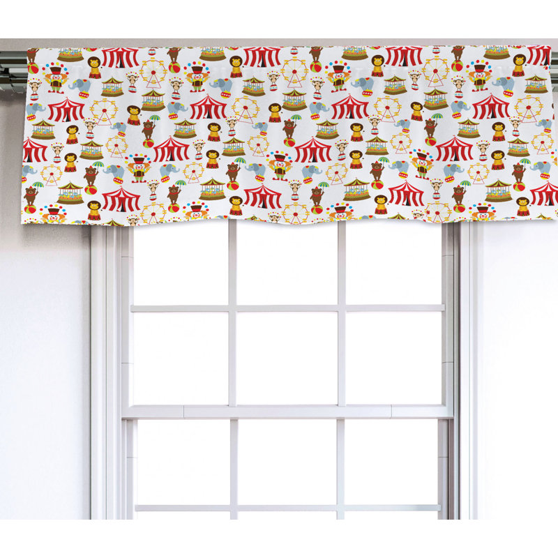 Sateen Ruffled Window Valance