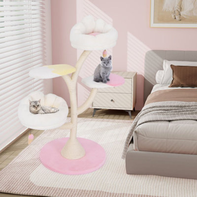 Tour pour chat multi-couches avec 2 perchoirs et 2 plateformes