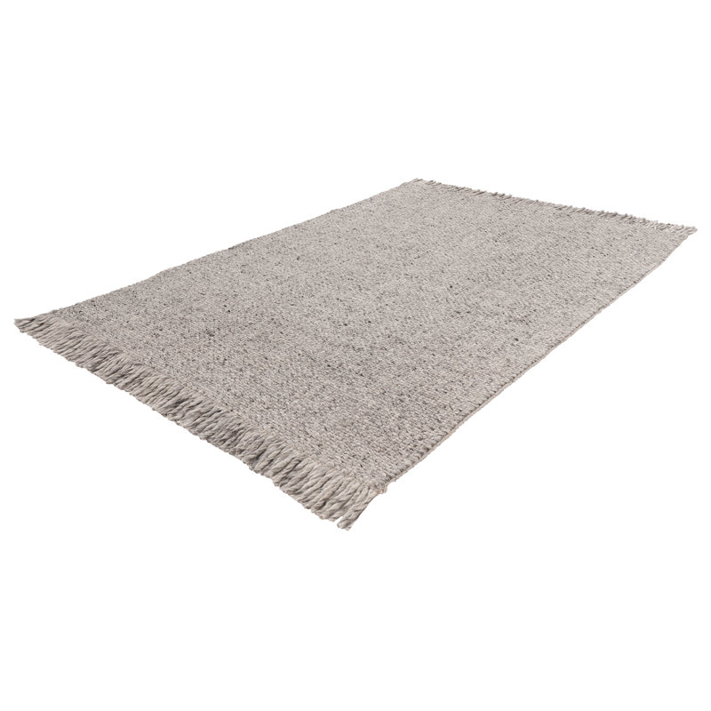 Montas Uni Hand Woven Area Rug, Rectangular 80 x 150cm, Grey/Brown/Blue