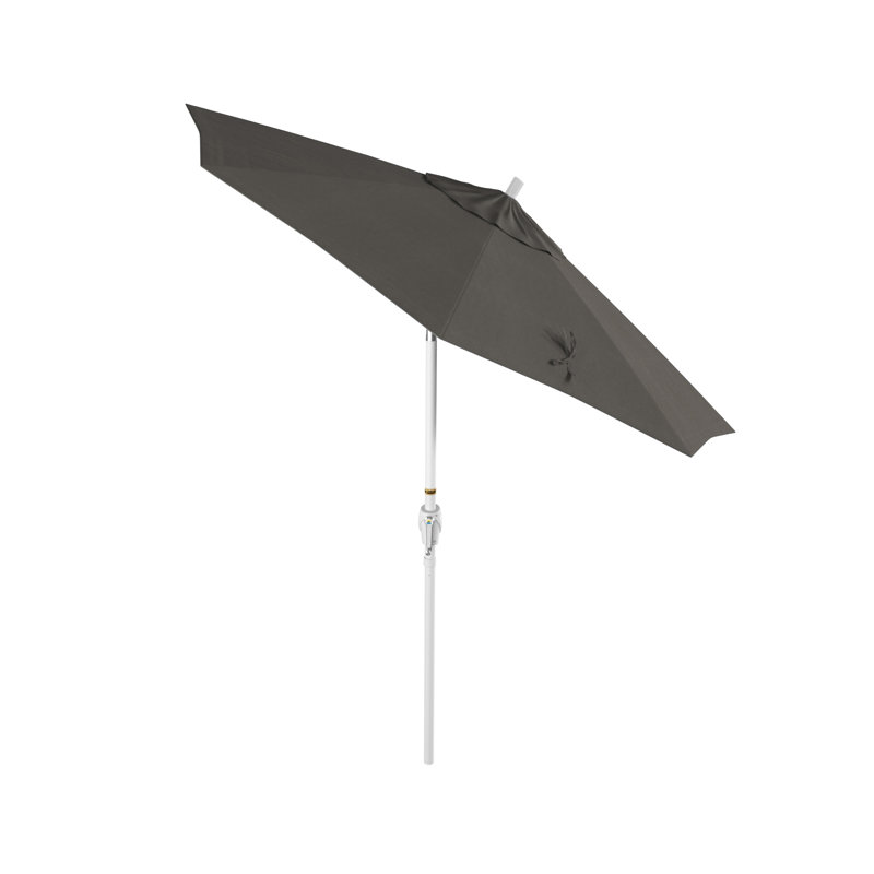 Parasol sunbrella de marché 7,5' Wallach, Toile gris anthracite Sunbrella®