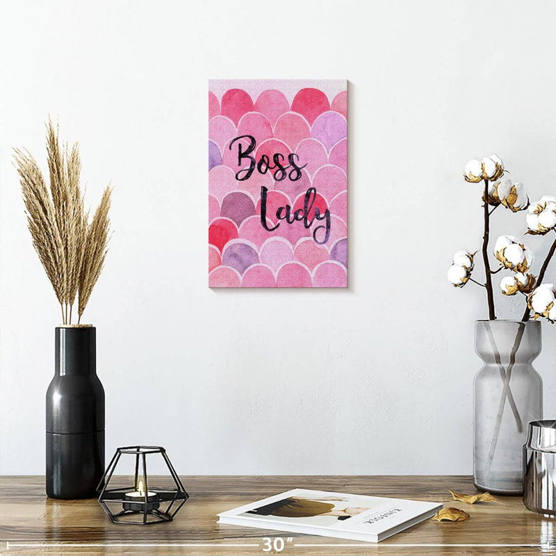 Tergel Boss Lady Typography, 12" H x 8" W