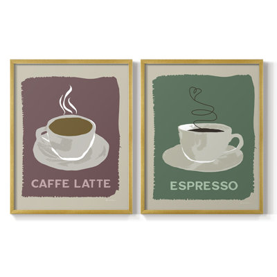 Modern Coffee III-Premium Framed Print -Ready to Hang - No Nails Required - No Nails Required