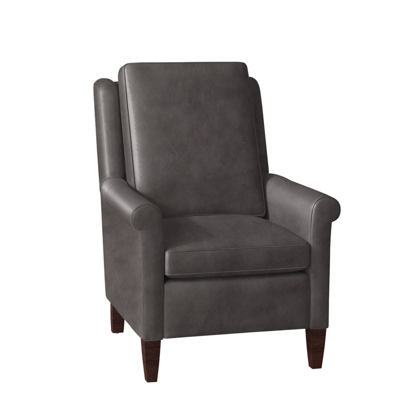 Timber Recliner, Manual, Mahogany, Outsider Raven Genuine Leather