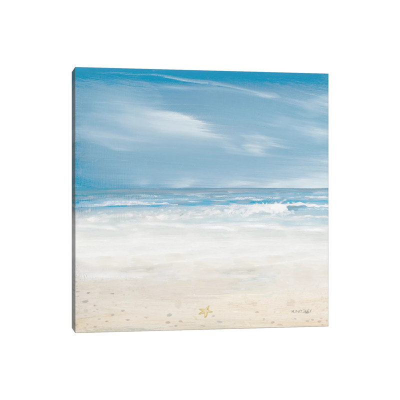 Misty Coastal Days II by Kingsley - Wrapped Canvas Gallery-Wrapped Canvas Giclée, 45.72 cm H x 45.72 cm W x 3.175 cm D