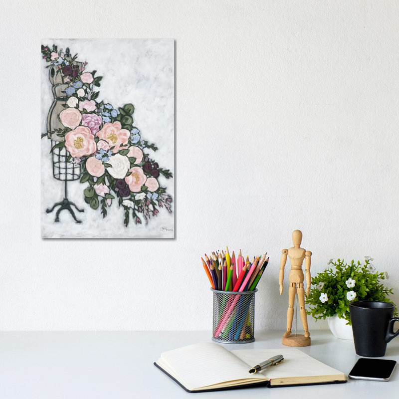 Dress Mannequin - Wrapped Canvas Painting, 20.32 cm H x 30.48 cm W
