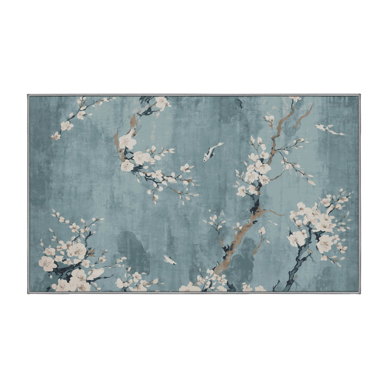 Machine Washable Gray Area Rug, Rectangle 8' x 12'