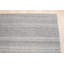 Tapis gris contemporain en laine et viscose tissés à la main et à viscose Quayvon
