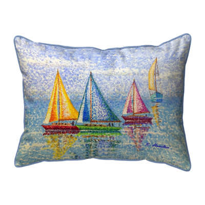 Sailboat Colours Indoor/Outdoor Pillow
