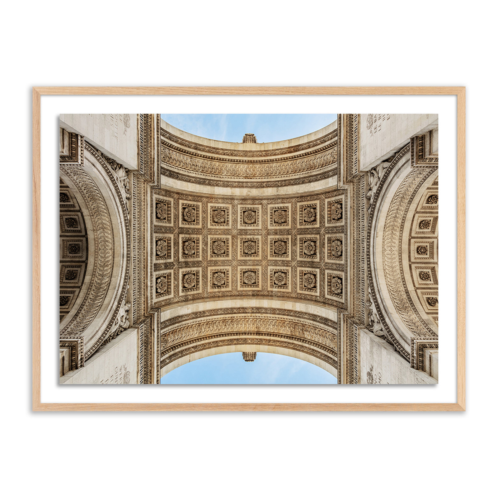 Arc De Triomphe Print by Guy Sargent, Light Brown, 48" H x 72" W x 2.5" D