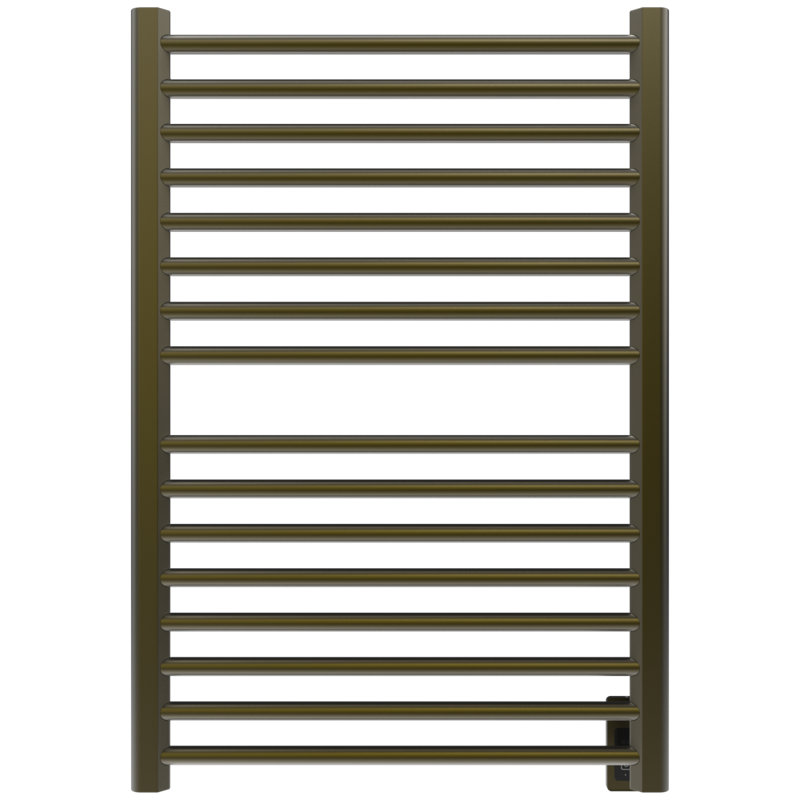 Chauffe-serviettes électrique mural Sirio (contrôleur non inclus), H 33,13 po x l 21,5 po x P 4 po, Bronze brossé