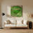 Op Art 64 Green Metal Wall Art