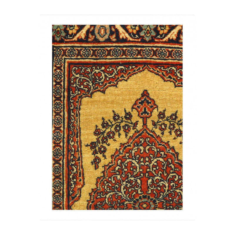 Rust Antique Tabriz 2'X 2'8"