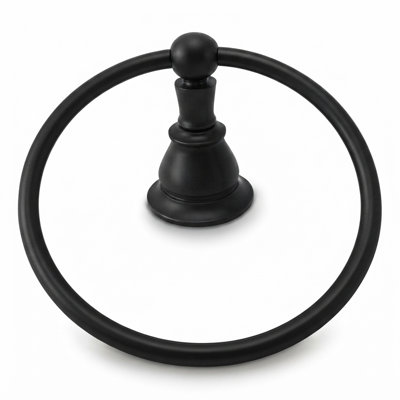 Rio Grande Traditional Wall Mount Towel Holder Ring, Solid Brass