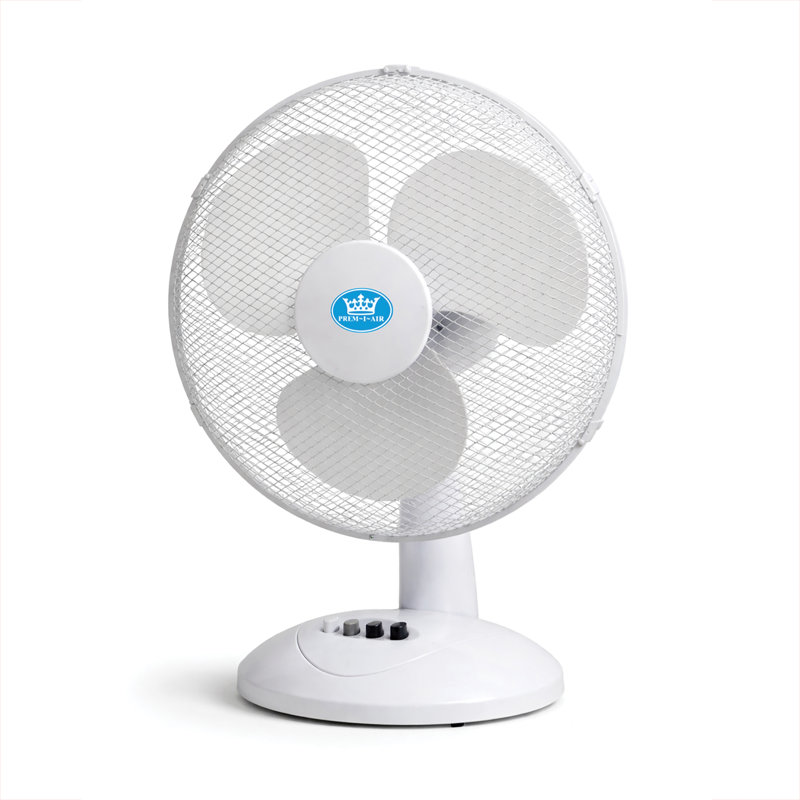 16" Desk Fan with Oscillation, 3 Speeds
