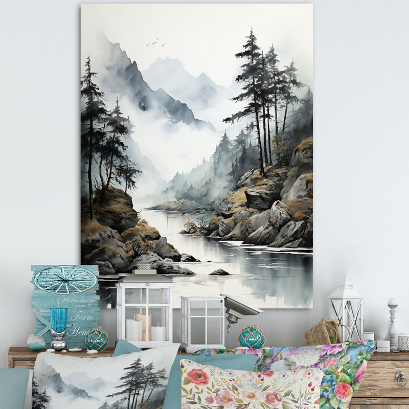 Herzl Alaska Misty Fjords I - impression, H 40 po x l 30 po x P 1,5 po, Toile tendue