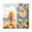 Ensemble de 2 pièces de salon en métal orange orange Basswood Essence II-968108360