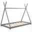 Lit plateforme simple avec structure triangulaire