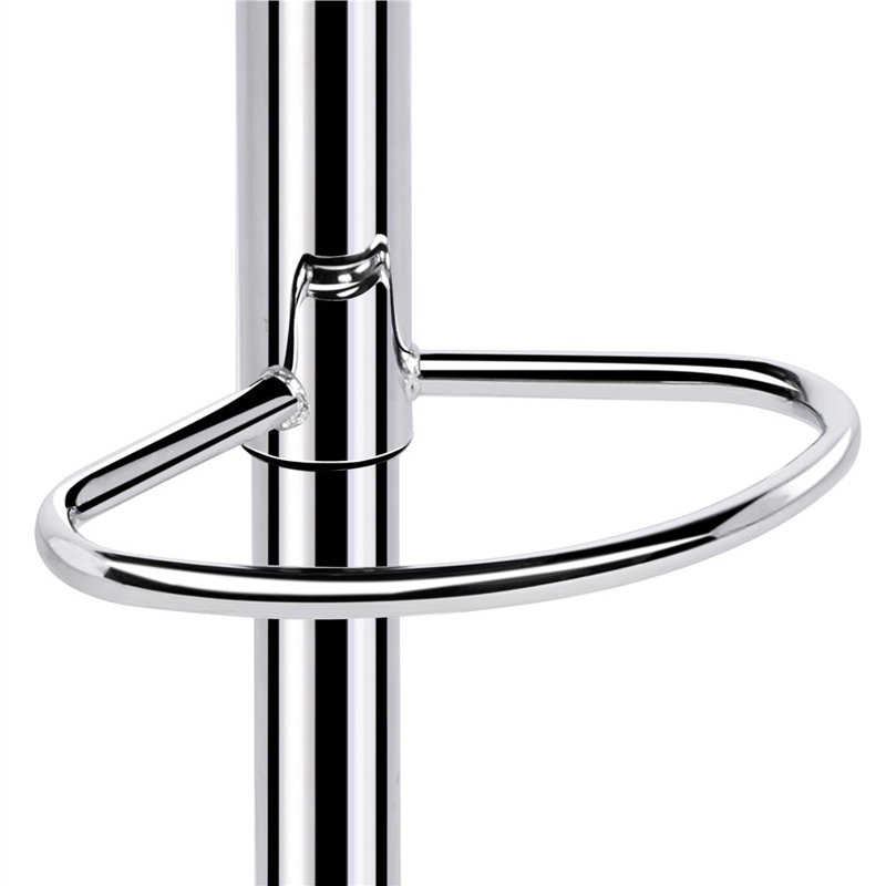 Tabouret de comptoir pivotant à hauteur réglable 32,5 po Anjolee avec structure en métal, Marron