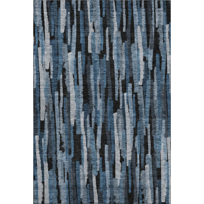 Premium Machine Washable Dahl AMF1079 Stripes Rug