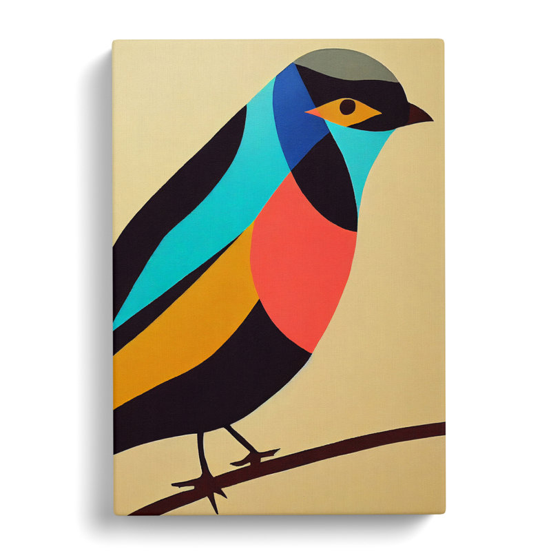 Simple Abstract Bird Vol.2 - Wall Art, 50cm H x 35cm W x 3cm D, No frame