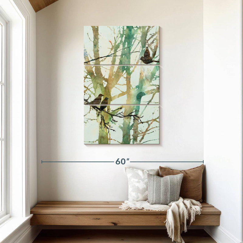 Harnek Botanical Birds I, 45" H x 28" W