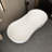 67" Freestanding Soaking Solid Surface Bathtub