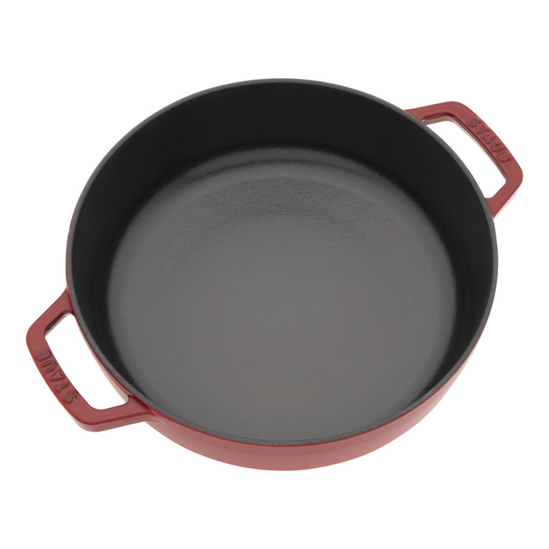 Staub Cast Iron 2.5-Qt Braiser With Dragon Lid, Cherry