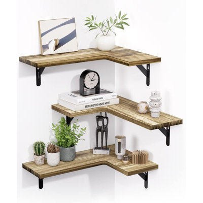 Tablette en bois 3 pièces Alagan