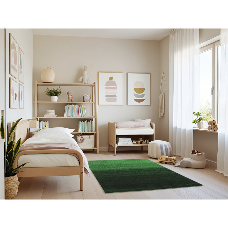 Washable Abstract Indoor Rug, Rectangle 3' x 5'