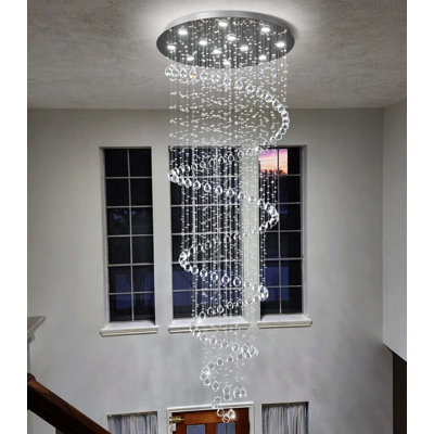 Glam Chandelier Crystal Led Dimmable Light
