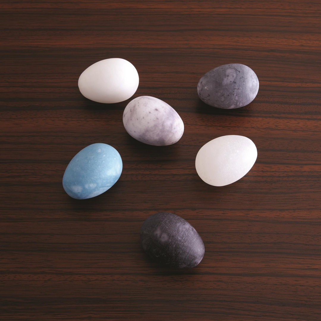 6 Piece Assorted Alabaster Egg Set Global Views