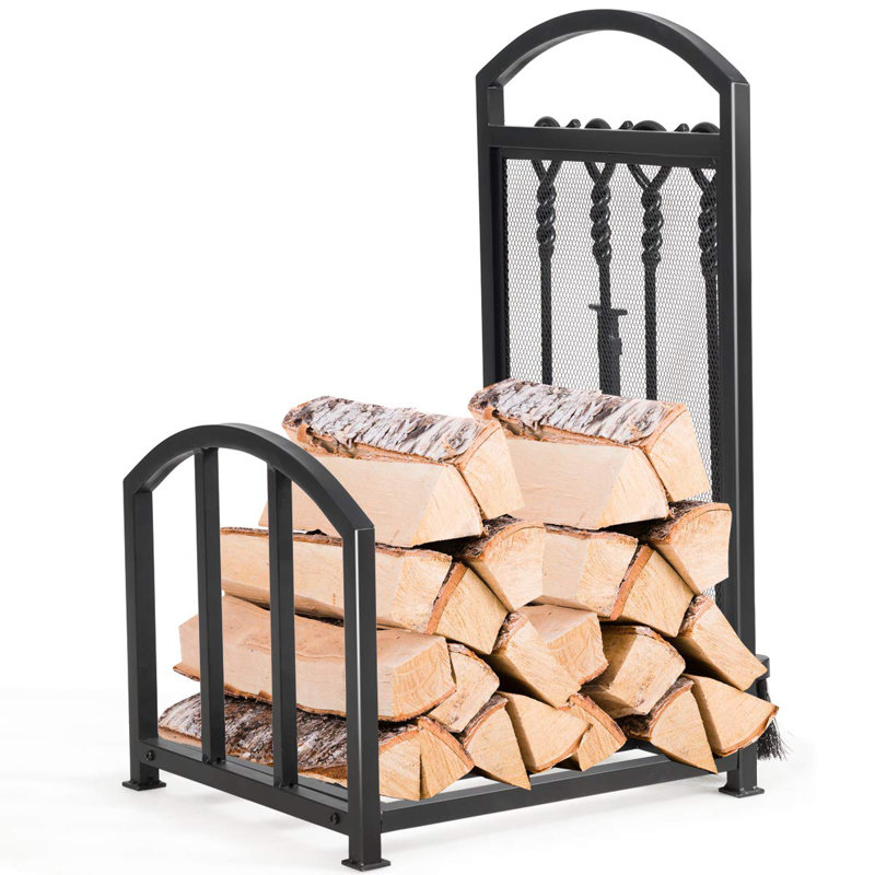 43.5cm W Metal Log Rack
