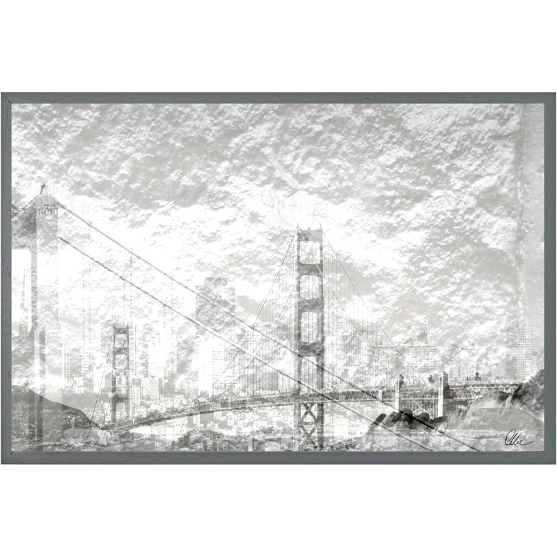 Single Picture Frame Print, 41cm H x 61cm W x 4cm D, Grey