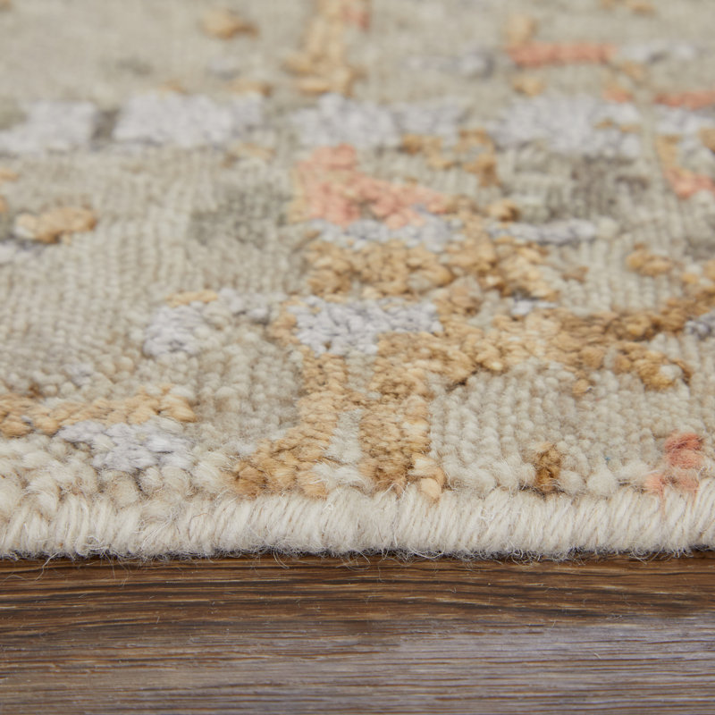 Tapis brun clair moderne Lettie, Rectangulaire 3 pi x 5 pi