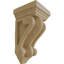 2 1/4"W x 2 1/4"D x 4 1/4"H Devon Traditional Wood Corbel, Rubberwood-57958040-57958044