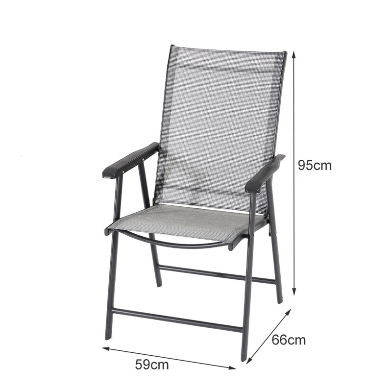 Aaronson 4 - Person Metal Patio Dining Set with Square Table