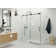 Nova 60 in. x 36 in. x 78 in. 90-degree Fully Frameless Sliding Glass Shower Enclosure
