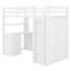Lit mezzanine avec tiroirs, bureau et garde-robe-904161107
