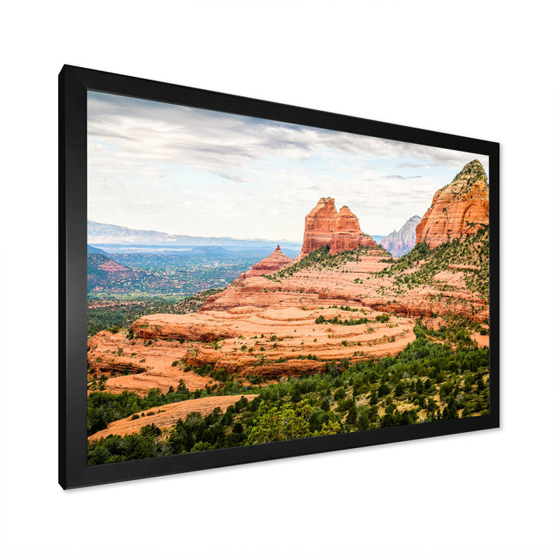 «Beautiful Shot Sedona Arizona», reproduction, H 34 po x l 44 po x P 1,5 po, Cadre photo noir