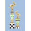 Jeweled Whimsical Rabbit, 17-25 Inches Set of 2