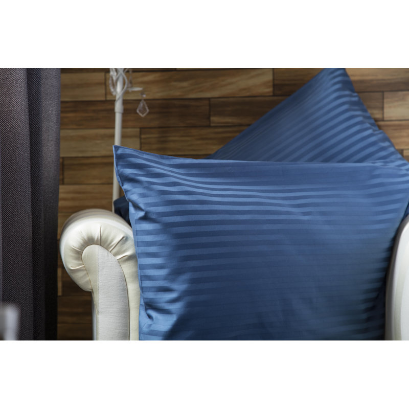 Plain Dye 540 TC Egyptian-Quality Cotton Sateen, Navy