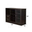 Armoire à vin Finish avec support en verre - Étagère de rangement pratique pour organiser votre collection sans effort