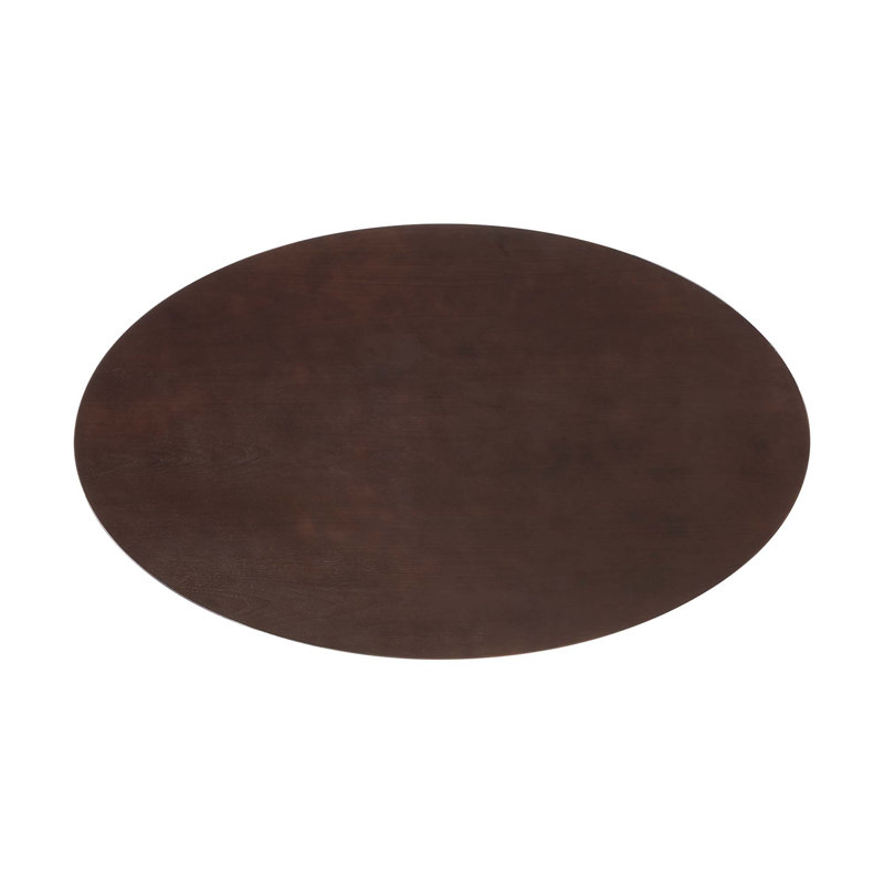 Silver Orchid Fein Oval Dining Table, Black, 29.5"H x 35.5" W x 60" L, Cherry